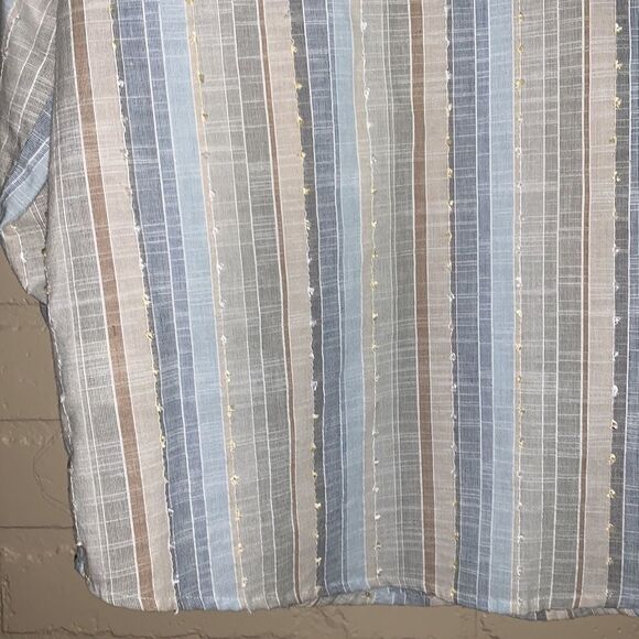 Alfred Dunner Blue Cotton Button Down. Size 10 - Picture 11 of 14